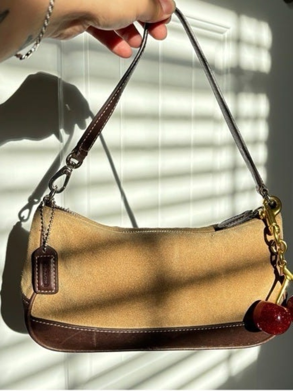 Coach Women’s Shoulder Suede Bag